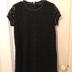 Zara Black Star patterned knit dress